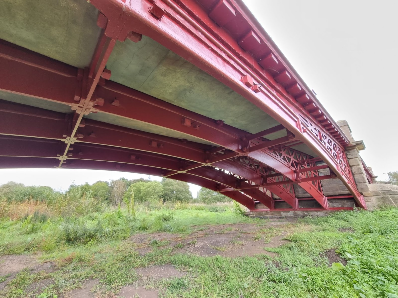 Image take from the downside angle of Chetwynd Bridge