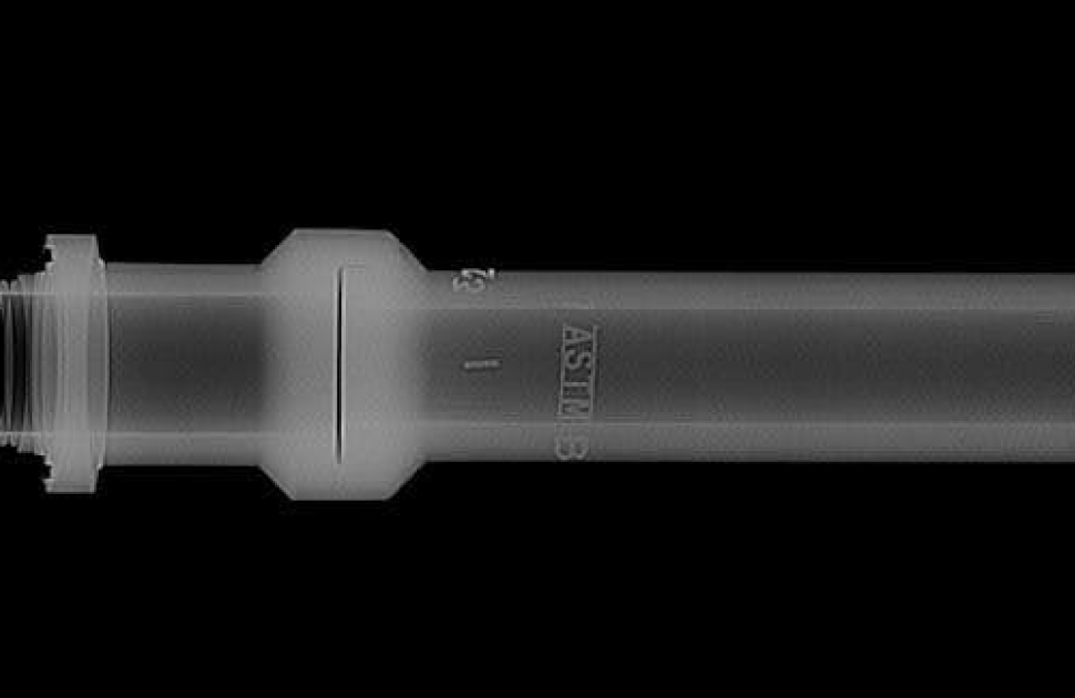 An Image of a workpiece taken using Digital Radiography