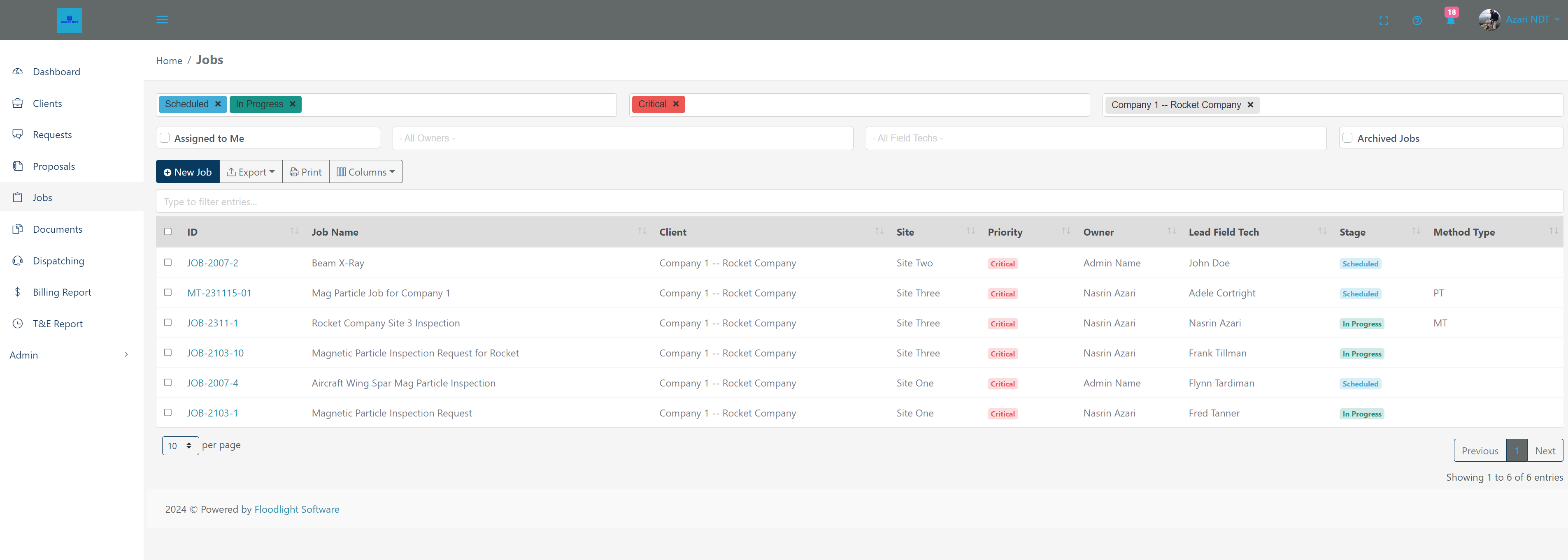 job console