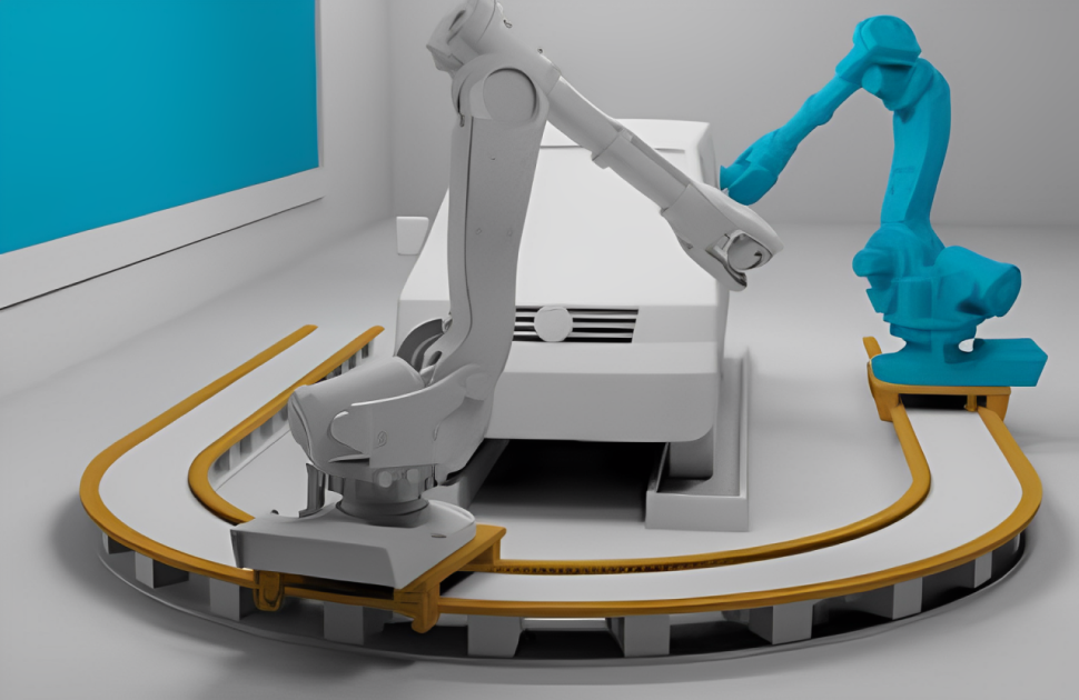 A simplified track system for a robot by HepcoMotion, used for operating on a car