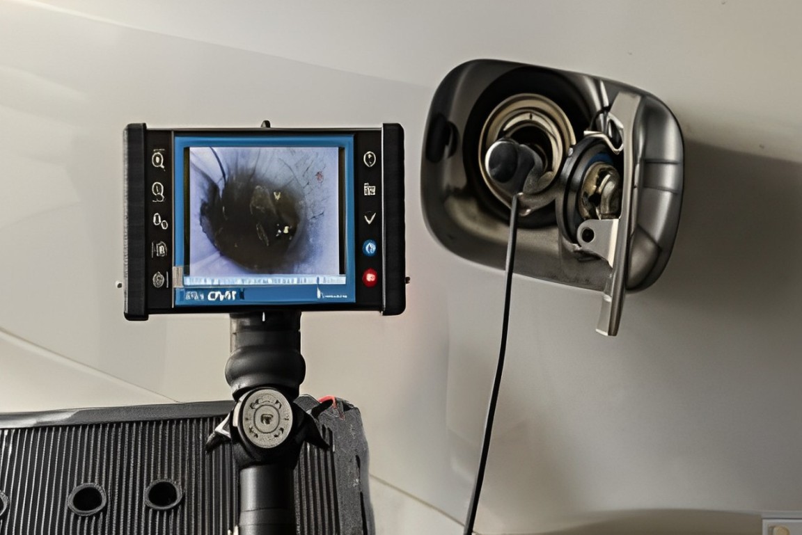 Videoscope for Vehicle Gas Tank Inspection